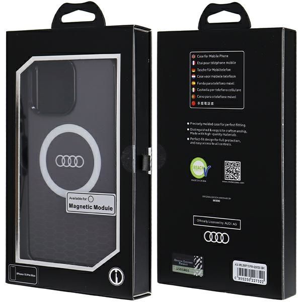 Etui Audi do iPhone 15 Pro Max, Czarny, MagSafe zdjęcie 7
