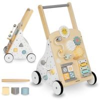Chodzik edukacyjny Mamabrum 8w1 drewniany z regulacją rączki 58-66 cm