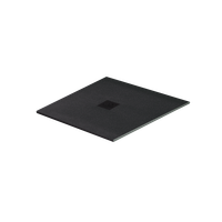 Arda brodzik kwadratowy 90x90 cm  kompozytowy, czarny