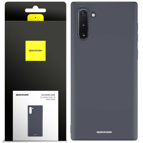 Spacecase Silicone Case Galaxy Note 10 Black zdjęcie 1