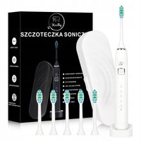 2 x SZCZOTECZKA SONICZNA DO ZĘBÓW ELEKTRYCZNA DLA DOROSŁYCH DZIECI HEELLY E