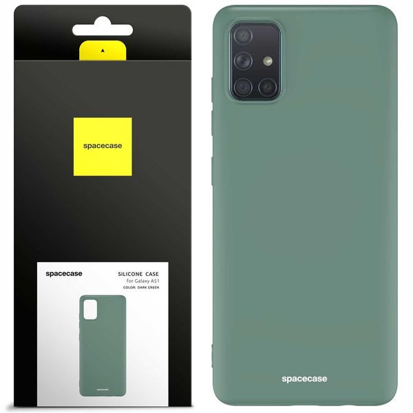 Spacecase Silicone Case Galaxy A51 Dark Green zdjęcie 1