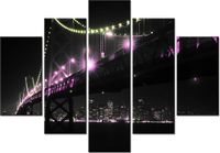 105CM 150CM OBRAZ 5 ELEM GOLDEN GATE BRIDGE TANEL TEEMUSK DRUK