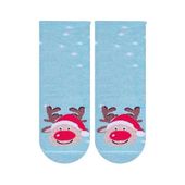 SKARPETKI NIEMOWLĘCE COTTON CANDY 138 14-16 jasny różowy/renifer 128