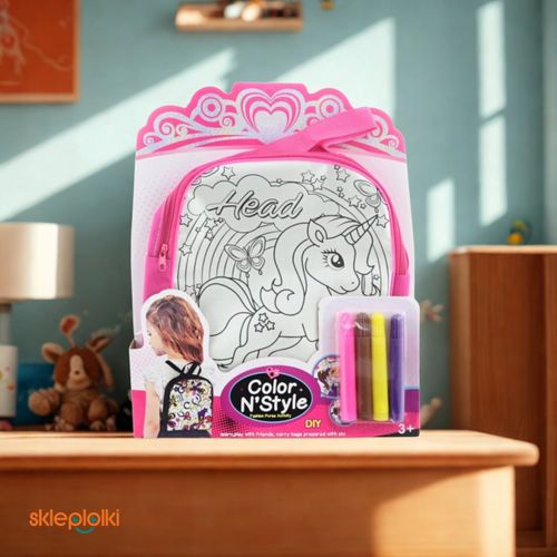 PLECAK DLA DZIECI KREATYWNY DO PRZEDSZKOLA ZABAWY KOLOROWANIA GRATIS PISAKI na Arena.pl