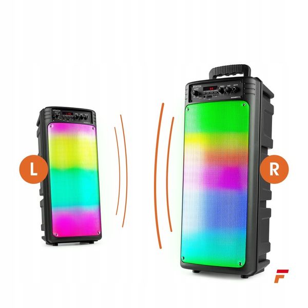 Boombox głośnik mobilny BT LED mikrofon Fenton zdjęcie 3
