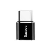 Adapter Baseus Micro USB DO USB-C OTG 2.4A Aluminiowy Czarny