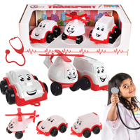 Zestaw Auto Ambulans Karetka Helikopter Autka Dla Dzieci 5811