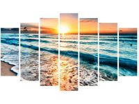 OBRAZ ZACHÓD SŁOŃCA PLAŻY CANCUN