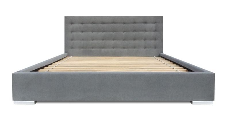 Łóżko tapicerowane Wiktoria 140/200 z wkładem listewkowym zdjęcie 1