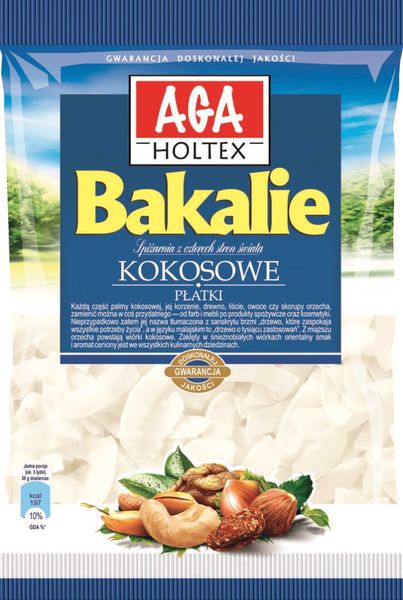 Aga Holtex Płatki kokosowe 50g Bakalie zdjęcie 2