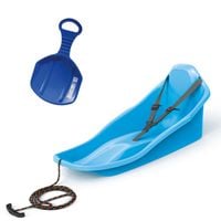 Sanki z oparciem TOPO zapinane pasy + Ślizg na zimę