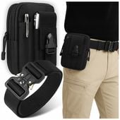 SASZETKA NERKA TAKTYCZNA MILITARNA WOJSKOWA SURVIVAL KIESZEŃ + PAS