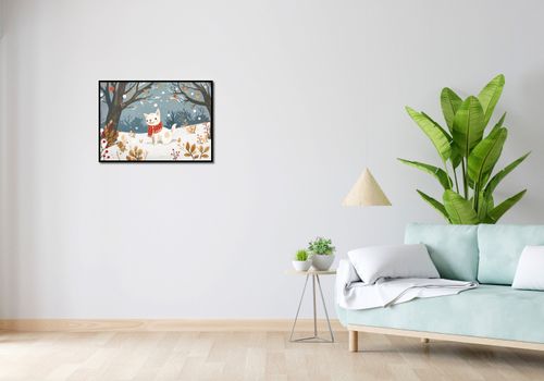 Plakat 70x50cm Śnieżny Kompan na Arena.pl