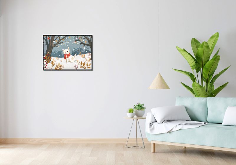 Plakat 70x50cm Śnieżny Kompan zdjęcie 4