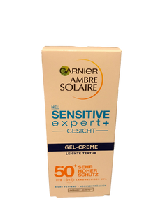 Garnier Ambre Sensitive krem-żel twarz filtr 50+