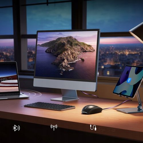 UGREEN MYSZ BEZPRZEWODOWA MYSZKA KOMPUTEROWA BLUETOOTH 5.0 2.4 G USB-C na Arena.pl