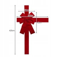 KOKARDA na drzwi kominek wstążka na szafę świątecznej duża dekoracje