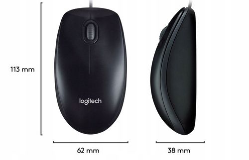 Zestaw Logitech MK120 USB klawiatura K120 mysz B100 przewodowa komputera na Arena.pl