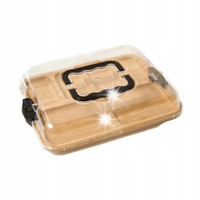 Butter Dish Storage Keeper Holder Dish Deska do serów z pokrywą blokującą