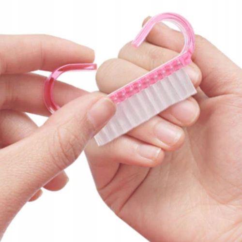 100x SZCZOTECZKA RÓŻOWA DO MANICURE DO USUWANIA PYŁU DO PAZNOKCI na Arena.pl