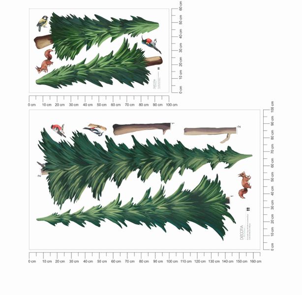 Bardzo Duże Naklejki Ścienne Drzewa - Las XXL zdjęcie 5