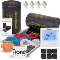 Zestaw Folia Grzewcza Ir Cronos Graphene 140W/M2 100Cm - 3M2 + Termostat 306