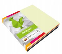 Papier origami Interdruk 20x20 cm wielokolorowy 100 arkuszy 80 g/m²