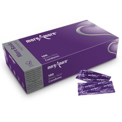 Prezerwatywy - MoreAmore Condom Basic Skin 100 szt na Arena.pl
