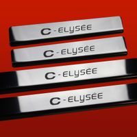 Listwa progowa CITROEN C-ELYSEE Stal nierdzewna 304 połysk 4szt