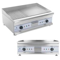 grill podwójny duży ryflowany 75cm