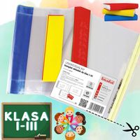 OKŁADKI na KSIĄŻKI PODRĘCZNIKI ZESTAW 10 szt. do klas 1-3 Biurfol OZ-74