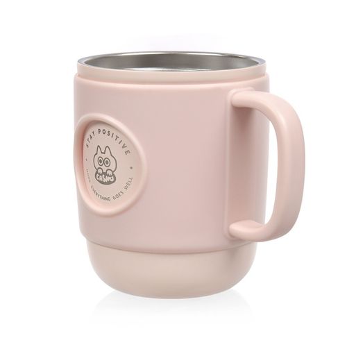 Kubek Termiczny ze Słomką Casno Booker 450 ml Różowy na Arena.pl