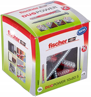 FISCHER DuoPower 10X80 S Kołki rozporowe z wkrętem 10szt. oryg. zestaw