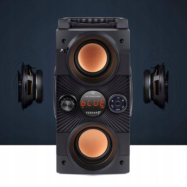 Głośnik Bluetooth Feegar Mikrofon Radio Usb Sd Aux zdjęcie 3