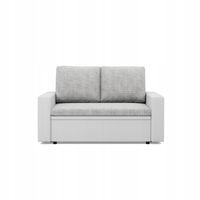 SOFA LUNA SZARY BIAŁY KANAPA Wersalka Rozkładana Wygodna FUNKCJA SPANIA