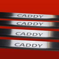 Listwa progowa VOLKSWAGEN CADDY MK3 2K Stal nierdzewna 304 mat 4szt