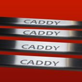 Listwa progowa VOLKSWAGEN CADDY MK3 2K Stal nierdzewna 304 mat 4szt
