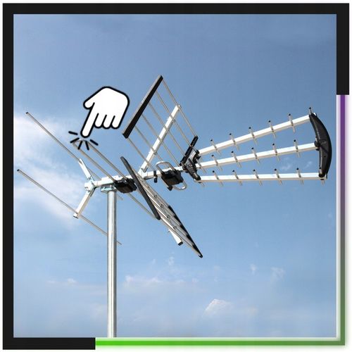 Antena do TV naziemnej DVB-T2 COMBO MUX8 4K LTE aktywna ze na Arena.pl