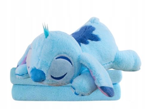 ŚPIĄCY STITCH DUŻA MASKOTKA PODUSZKA KOCYK LILO I STICH PLUSZAK PRZYTULANKA na Arena.pl