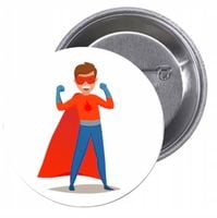 Przypinki buttony SUPER BOHATER znaczki HIT