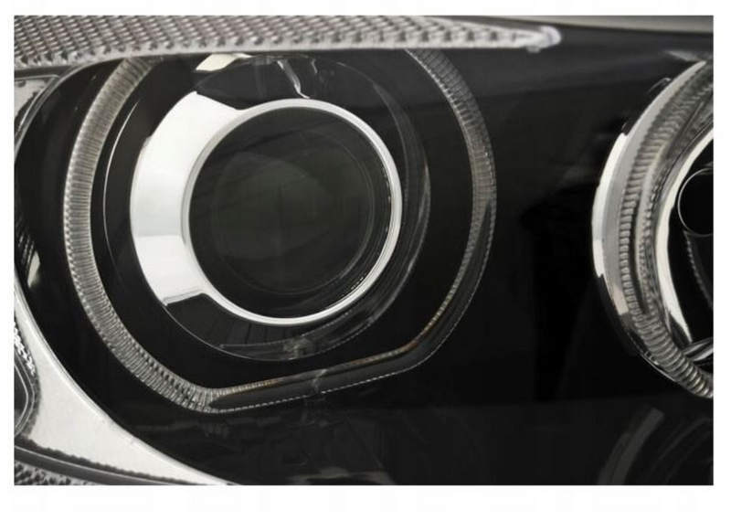 Reflektory BMW E90 E91 2005-2011 BIAŁE Ringi LED H7 DEPO - Oryginalne Lampy zdjęcie 5