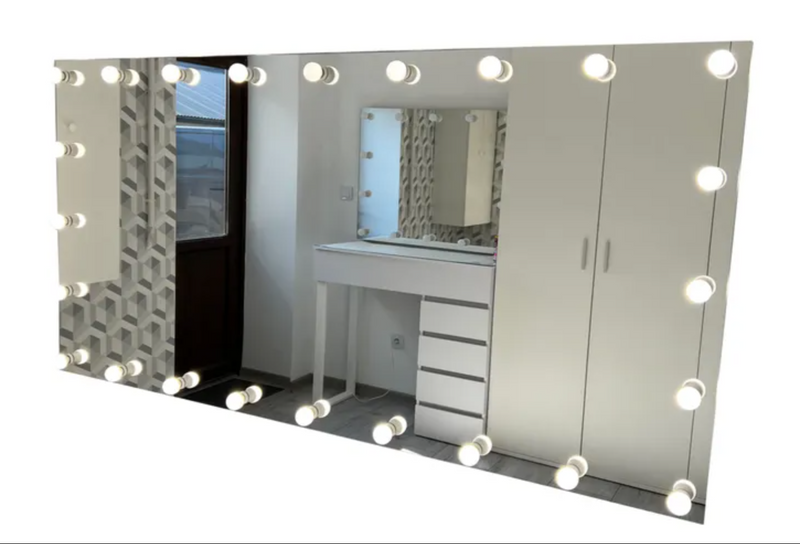 Lustro SILVER do makijażu / makeupu 200 x 100 zdjęcie 1