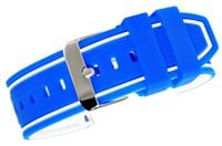 pasek silikonowy niebiesko-biały u14-22-10