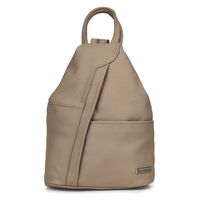 BELTIMORE plecak damski skórzany trójkątny elegancki V478 taupe