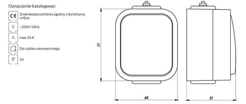 b2 łącznik pojedynczy n/t ip54 szary/czarny - e+9001569 na Arena.pl