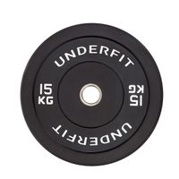 Obciążenie olimpijskie bumper Black UNDERFIT 15 kg