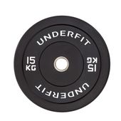 Obciążenie olimpijskie bumper Black UNDERFIT 15 kg