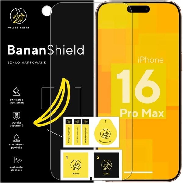 Szkło hartowane 9H BananShield do Apple iPhone 16 Pro Max zdjęcie 1