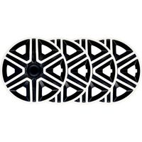 4x Kołpaki 15 NRM CZARNO BIAŁE TUNING